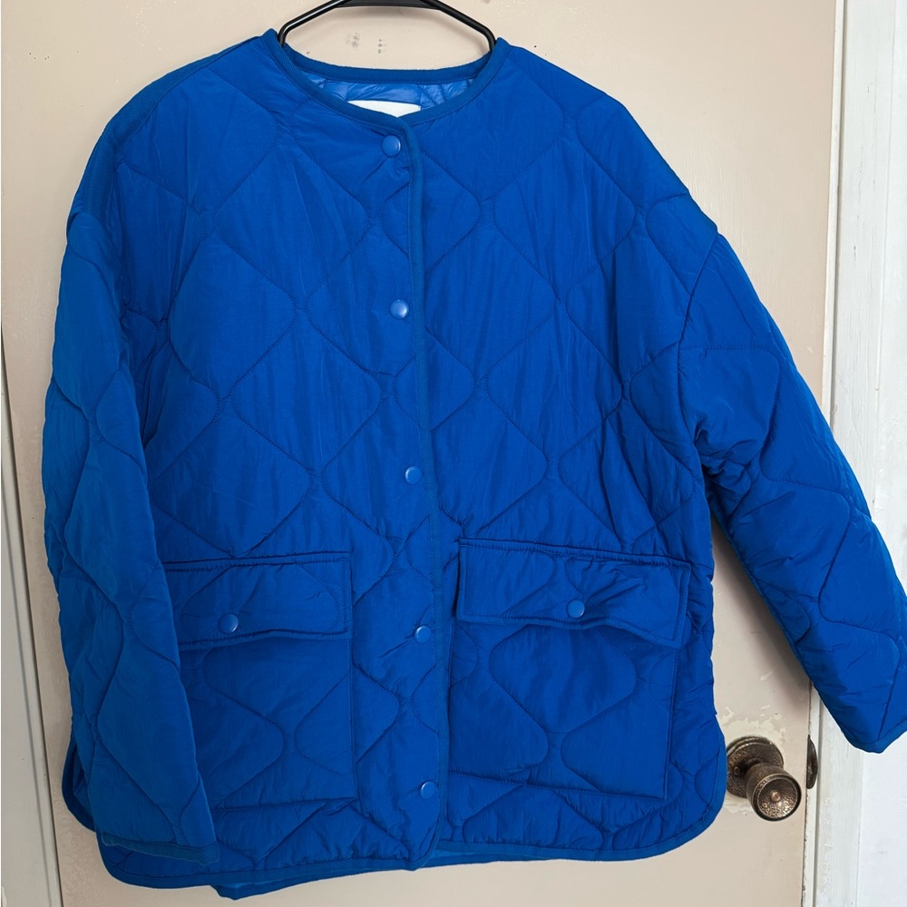 Zara Blue Quilted Women's Jacket